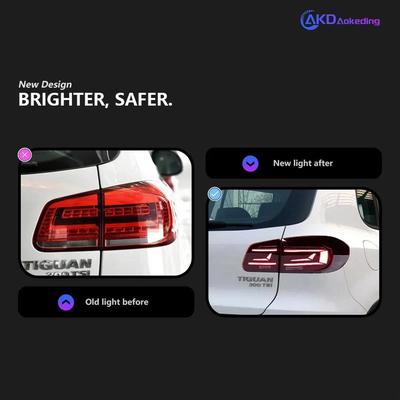 专用于13车-6大众途观改22款尾1灯总年成LE途观D流水转向跑马迎宾