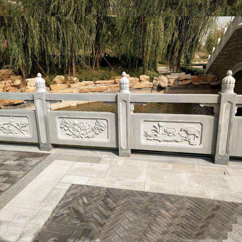 供应青石石栏杆河道建筑石栏公园河流扶手简易石栏杆厂家直售