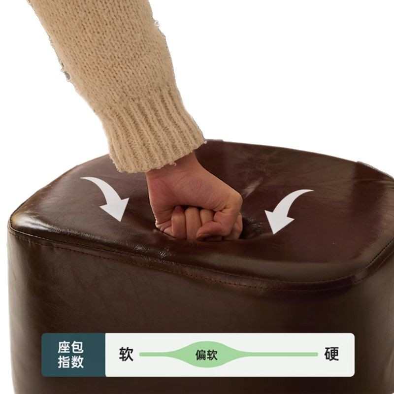 实木溜溜椅家用客厅中古轻奢风滑轮凳子换鞋凳矮凳休闲靠背椅子