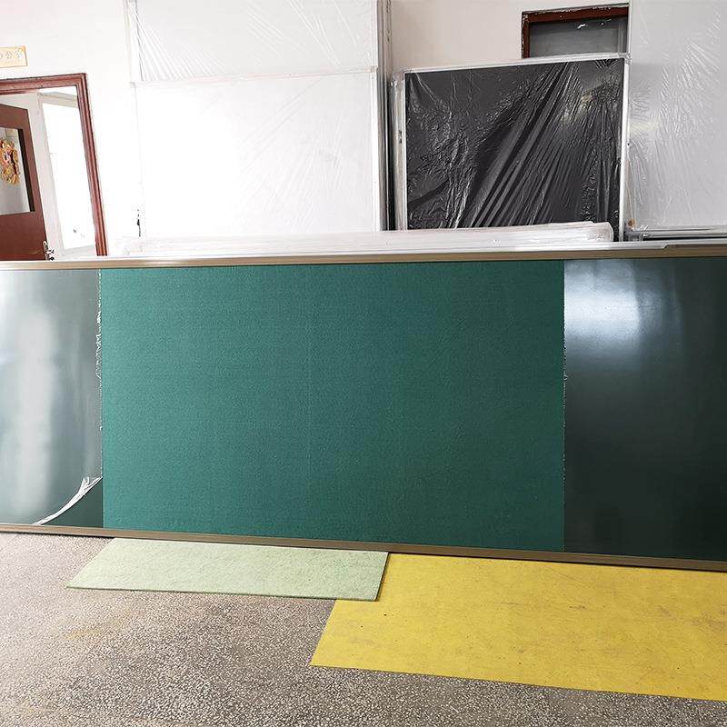 学校教室铝合金边框黑板 单面布告板绿色黑板 挂式后置组合黑板