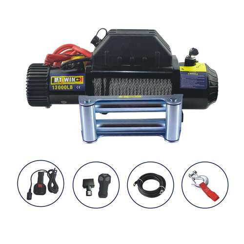厂家直供越野车使用电动绞盘12v/24v车载小吊机现货供应12000磅