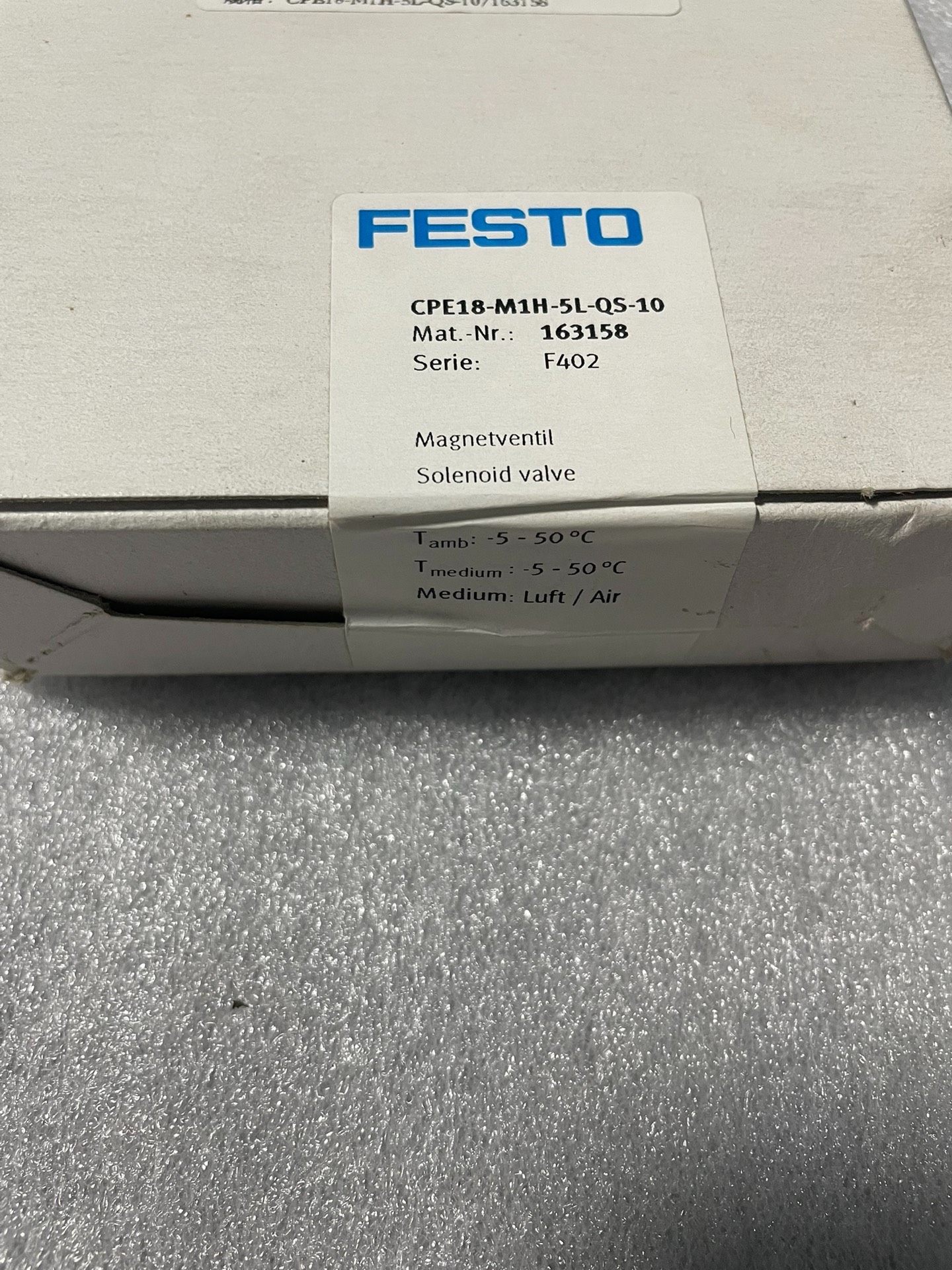 FESTO费斯托电磁阀，163158