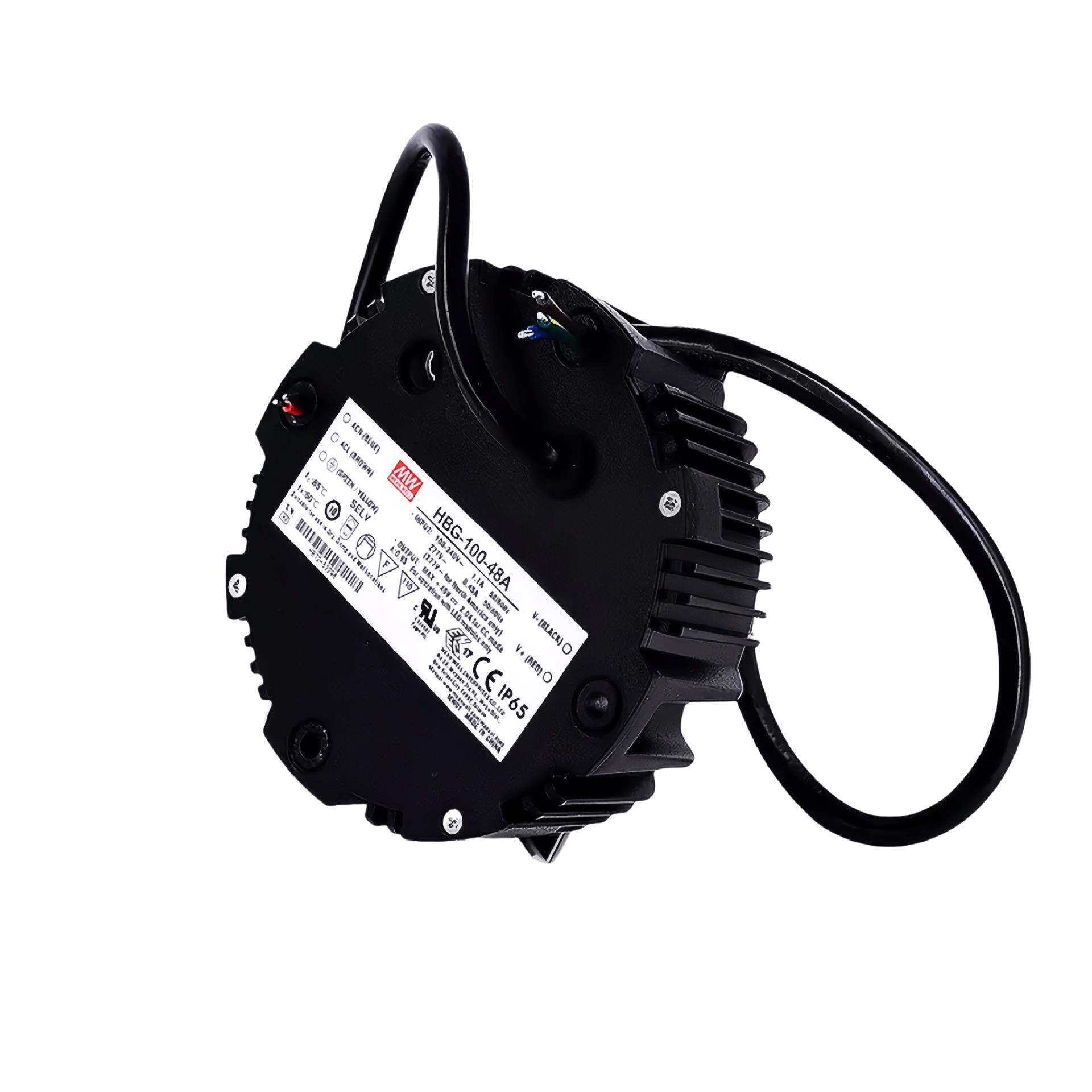 明纬电源 HBG-100-60A 100W恒流型LED聚光灯驱动器