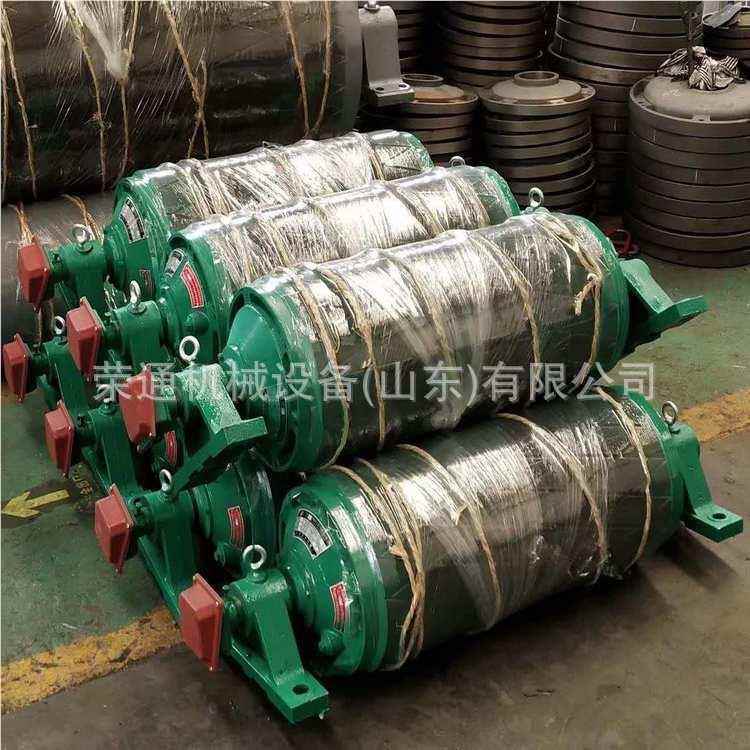 建筑施内工TNF全动排渣改向包胶滚筒 5用.5kw矿自电机置式电动滚