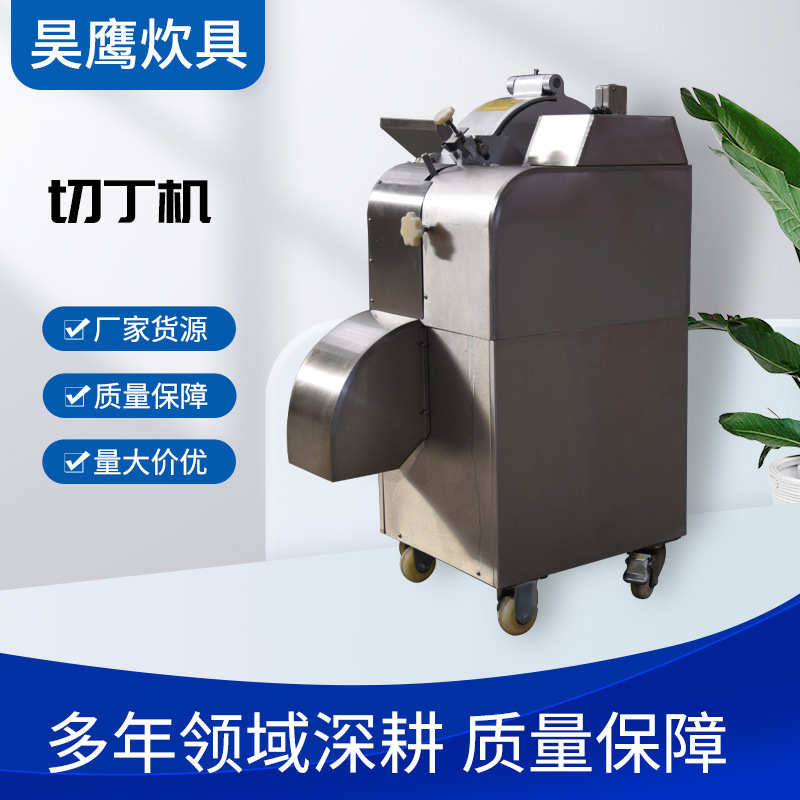 切丁机切片切丝切丁机厨房食堂不锈钢全自动切丁机厂家变频