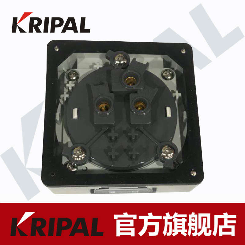 KRIPAL英式防水56SO313英规13A工业插座户外防暴雨插座别墅型插座