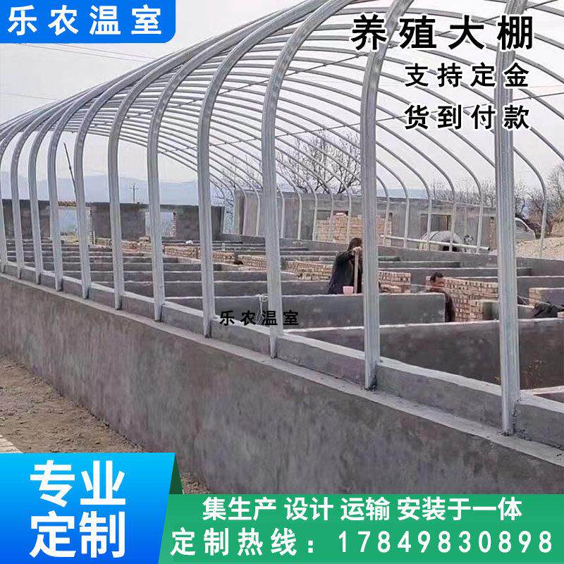 养殖大棚钢管骨架全套大棚养鸡鸭鹅兔猪舍牛棚羊圈椭圆管温室搭建