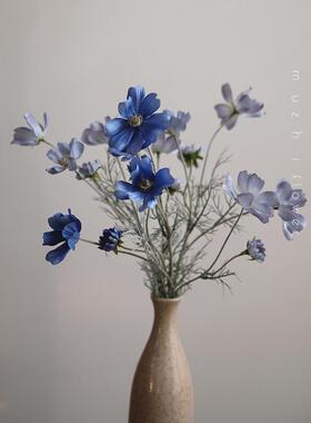 轻奢经典雏菊人造花格桑菊花宇宙花束假花装饰展示客厅插花丝质花