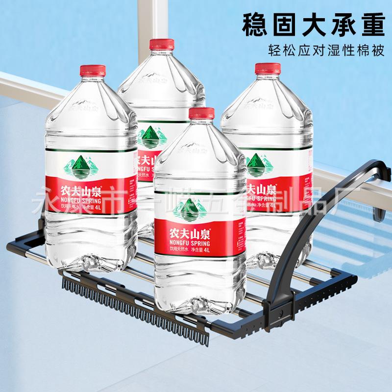 阳台晒鞋架防盗网晾晒架护栏窗外栏杆挂架伸缩暖气片晾衣架收纳
