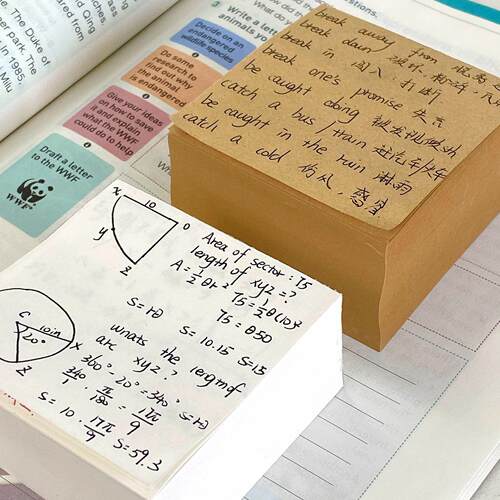 Super thick small square memo pads, non-adhesive note passin