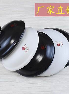 康舒陶瓷砂锅盖子配件黑色盖煲汤炖锅沙锅盖电炖无卡槽带盖