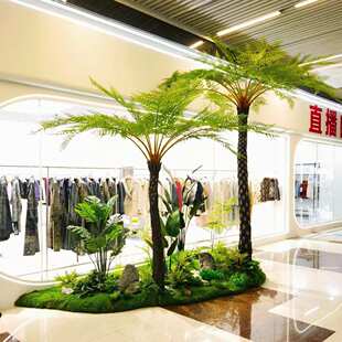 高档大型仿真桫椤树工程项目沙罗树手工天然造景道具仿真蕨类花树