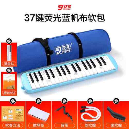 正品嘉德3瑞口风琴7键2键初学者小学生用童专业演奏级吹3管乐器幼