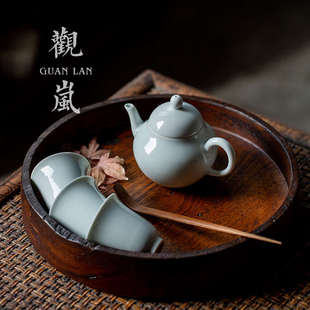 观岚仿古胎品茗杯陶瓷个人杯单杯闻香杯功夫茶具主人杯小杯子定制
