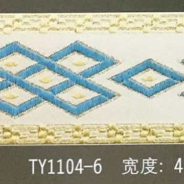 6公分宽菱形格提花边精美花边织带窗帘装饰边抱枕包边 厂家批发