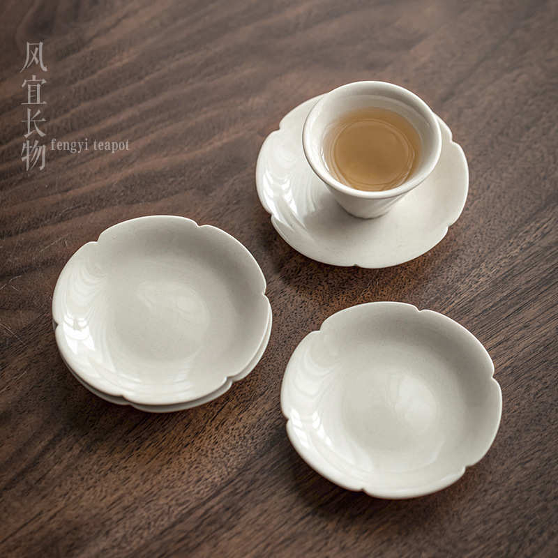 草木灰陶瓷茶杯垫杯托茶杯隔热垫功夫茶具茶道配件茶垫品茗杯垫子