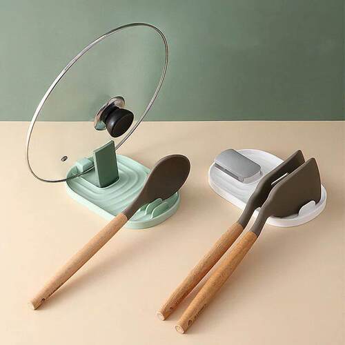 Plastic Spoon Rest Kitchen Organizer for Fork Spatula Rack S