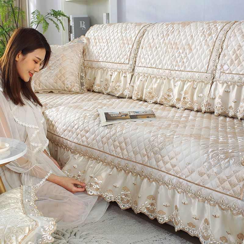 沙发巾坐垫垫子沙发组合沙发夏天欧式全万套包套套防滑罩罩四季