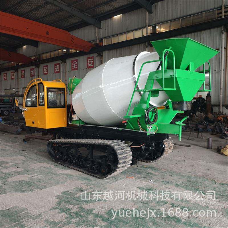 履带混凝土输送泵越河机械山地3方自上料履带搅拌车履带越野罐车