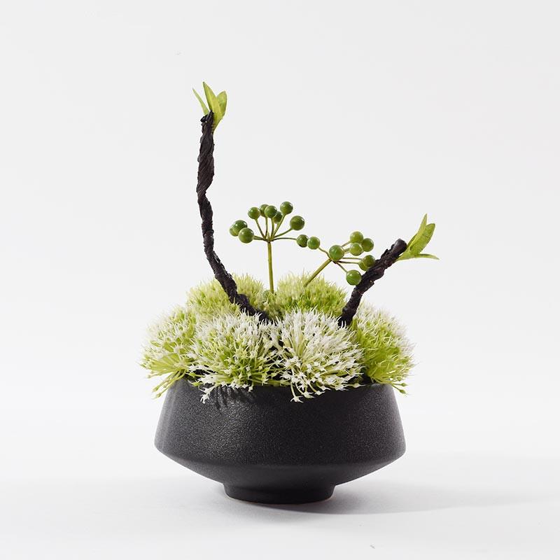 室内仿真现代花艺装饰摆件样板间家具卖场展厅桌面绿植盆景摆设