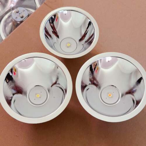 78/68mm大口径铝合金反光杯 高亮度白光黄光led手电筒灯杯 DIY