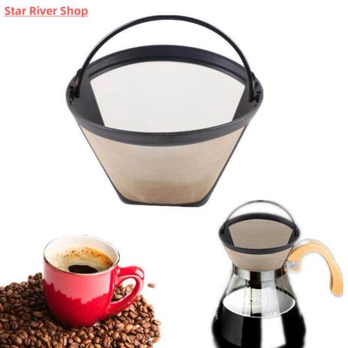 Reusable Coffee Filter With Handle Stainless Steel Washable