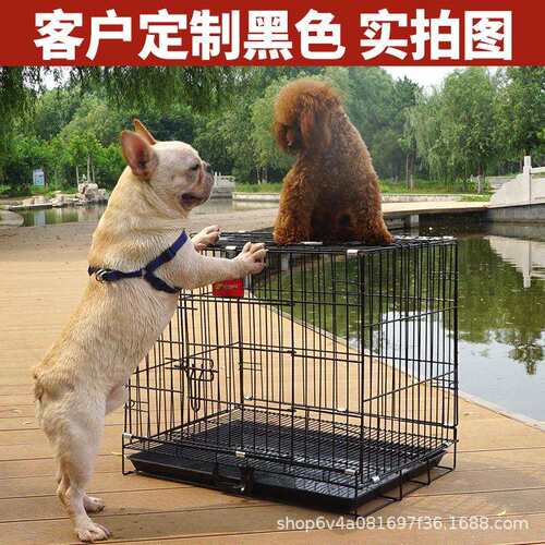铁丝狗笼厂家直供零售加粗折叠铁丝狗笼子狗窝猫笼兔笼宠物笼