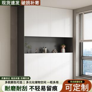 可定制阳台柜子收纳柜现代北欧风网红款简约百搭纯色高级E0级实木