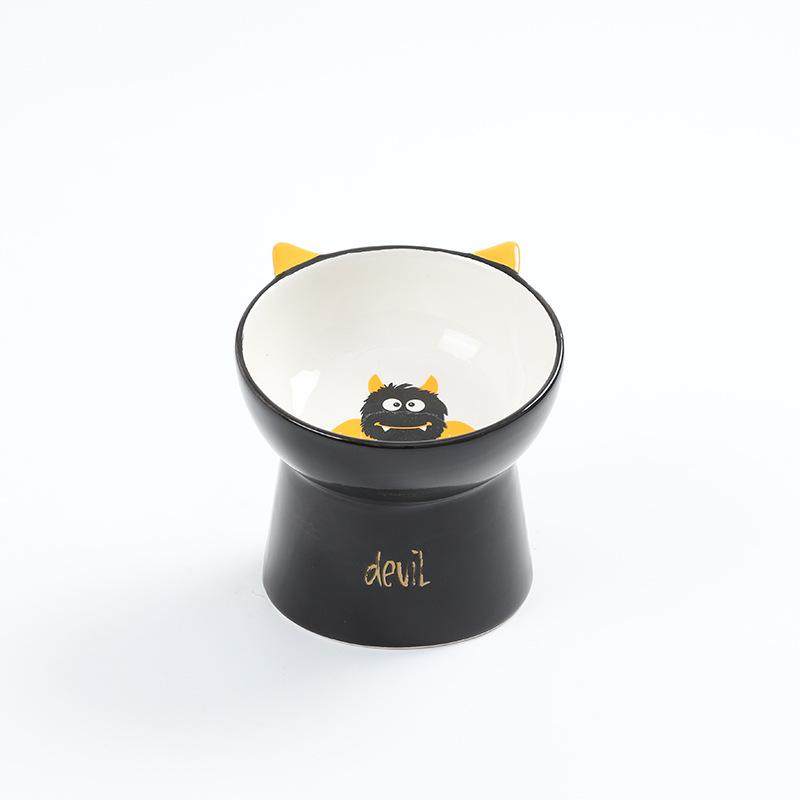 卡通陶瓷猫碗宠物碗套装可叠加护颈碗饮水碗双碗双用宠物用品狗碗,宠物/宠物食品及用品,猫狗碗/慢食碗,淘宝优惠券,粉丝福利购,淘宝优惠卷