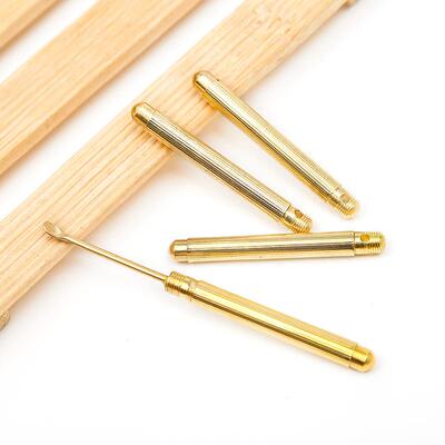 Bullet-shaped Metal Ear Pick, Ear Cleaning Tool with Keyhole