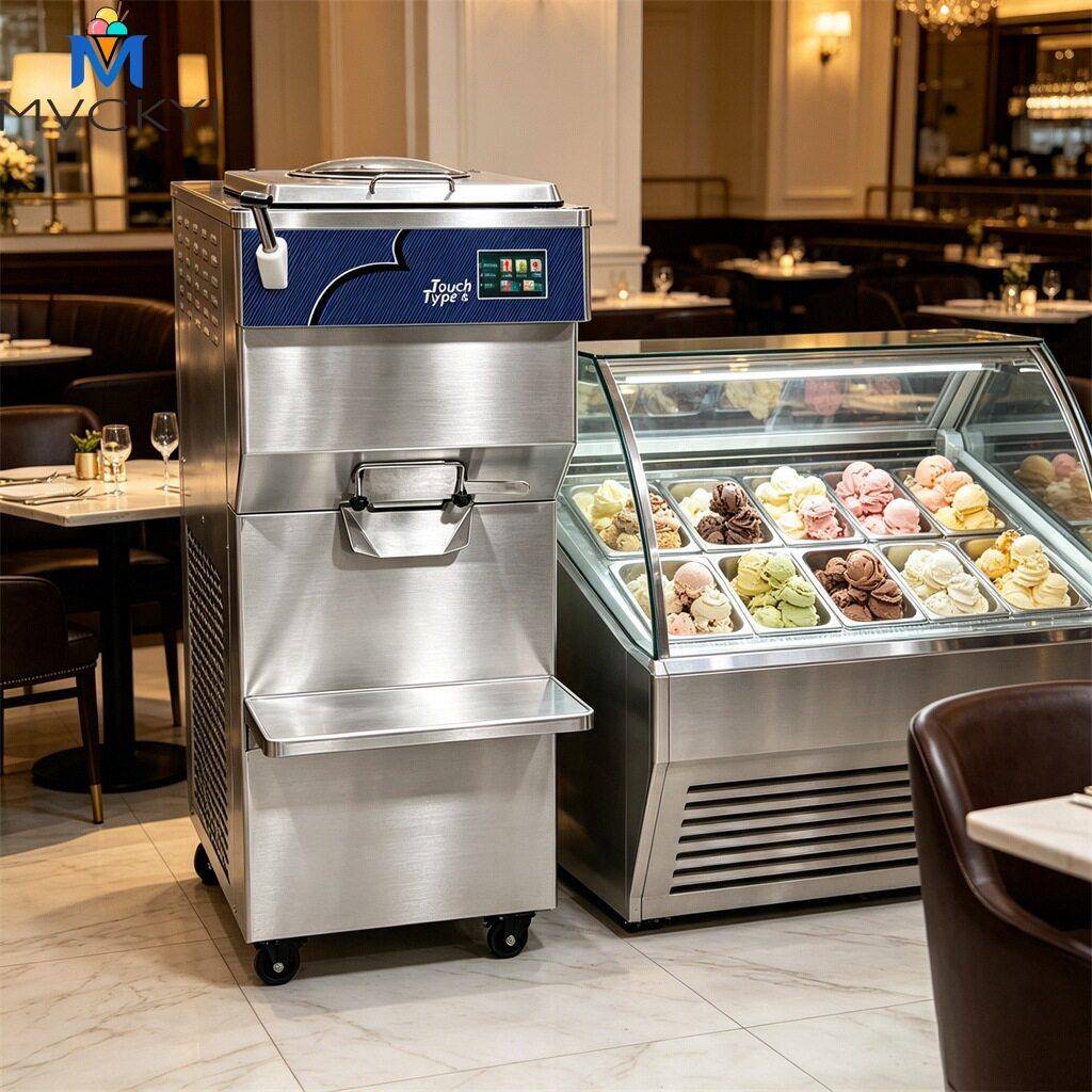150L/h大产量现做现卖Gelato机商用冰激凌凝冻机意式手工冰淇淋机