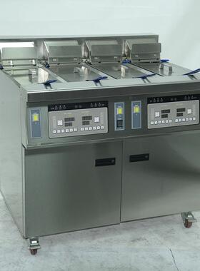 供应全新开口式油炸锅电热油炸锅双缸双筛油炸锅OFE-28A