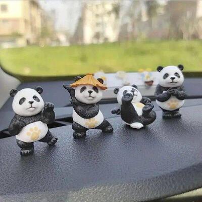 Cartoon Kung Fu Panda Car Decoration Souvenir DIY Garden