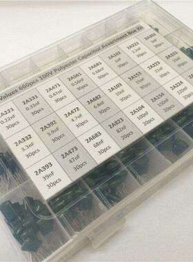 0.47nf~2.2nf涤沦薄膜电容2A221/2A683±10%容差电容器共660个套