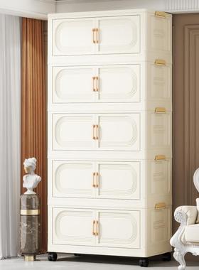 小推车物架家折叠落地置多层客厅收篮纳THZ书包架移动厨房果蔬用