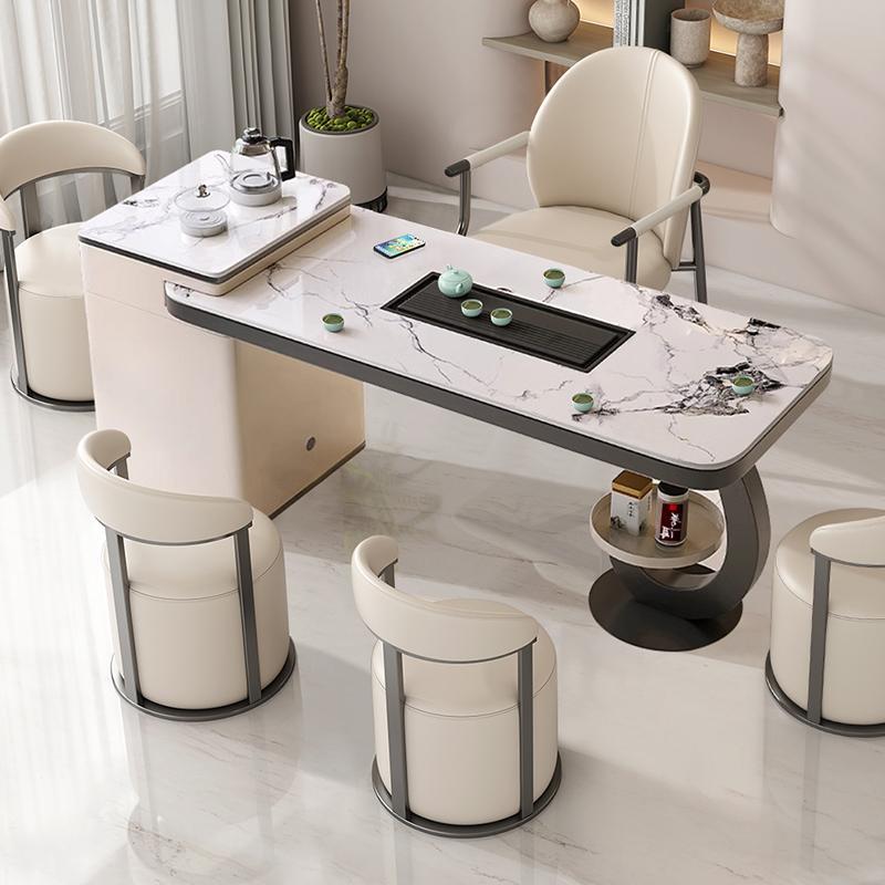 岩板阳台茶桌椅组合客厅茶几现代家用茶台高端办公室泡茶一体茶桌