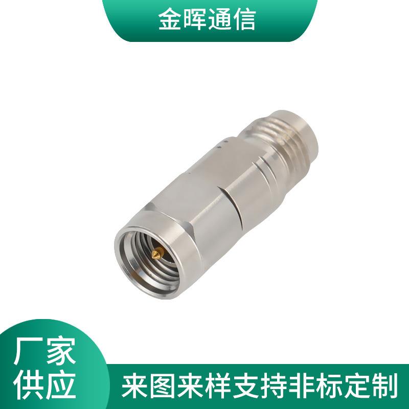 1.85/3.5-KJG射频同轴连接器公母头转接器螺纹口不锈钢转接头