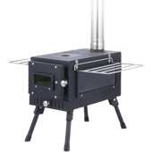 折叠多用取暖帐篷炉 户外不锈钢柴火炉野餐露营轻便柴火灶