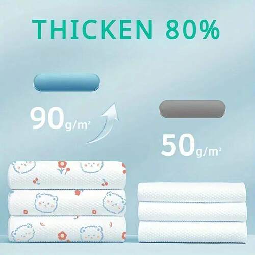 1pcs Cute Cartoon Disposable Bath Towel For For Camping, Gym