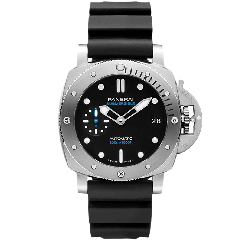 盒证[9.8新]沛纳海潜行系列精钢自动机械手表男PAM00973