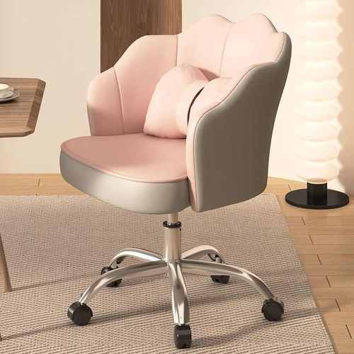 人工体学花瓣椅高颜值送抱枕化妆椅电脑椅子美甲椅子电脑椅餐椅凳