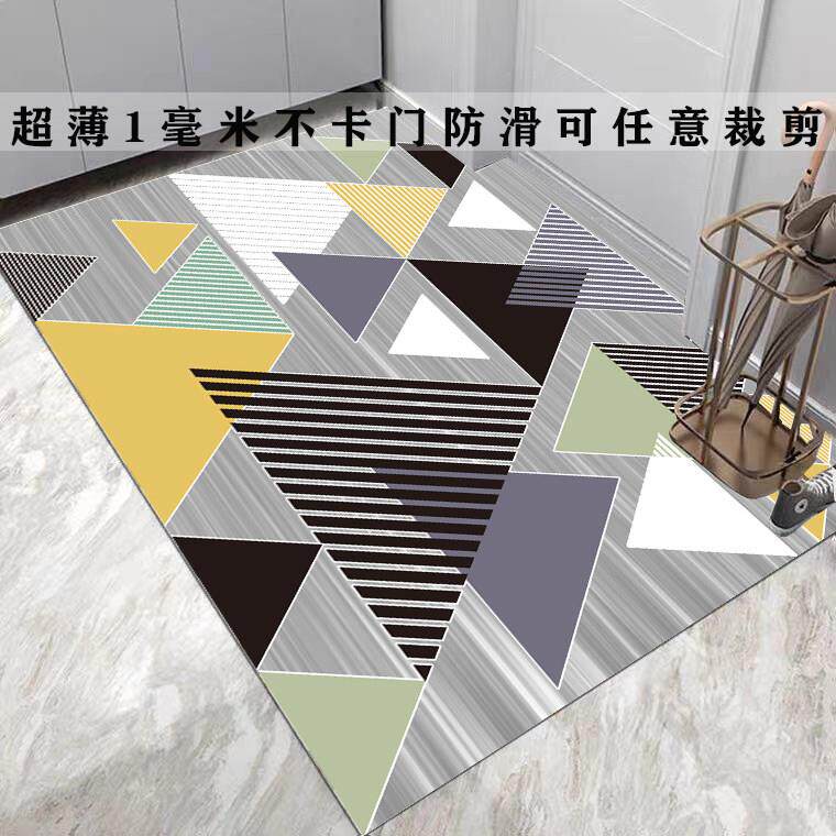 超薄1mm不卡门PVC地垫免洗可擦进门皮革脚垫入户门防滑地毯可裁剪