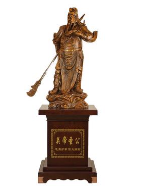 招财关公摆件落地武财神像关二爷关羽雕像客厅办公室公司开业礼品