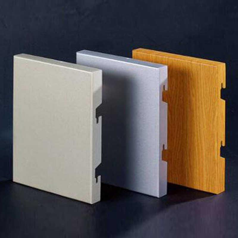 木纹冲幕墙漆 门头吊顶单板铝单板铝板厂孔 四川外墙铝造型氟碳