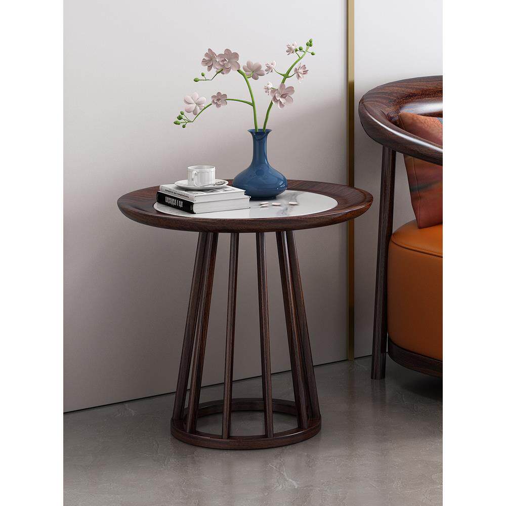 新中式乌金木休闲椅轻奢全实木茶室沙发椅家用客厅阳台圈椅三件套