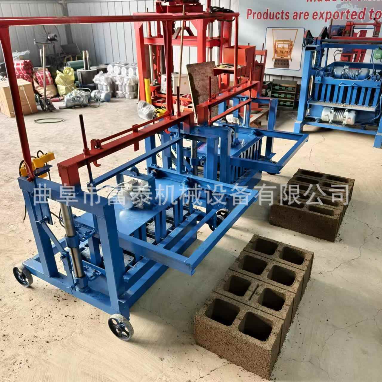 小型全自动黏土河沙制砖机非洲乐高黏土砖机可换模具制砖机