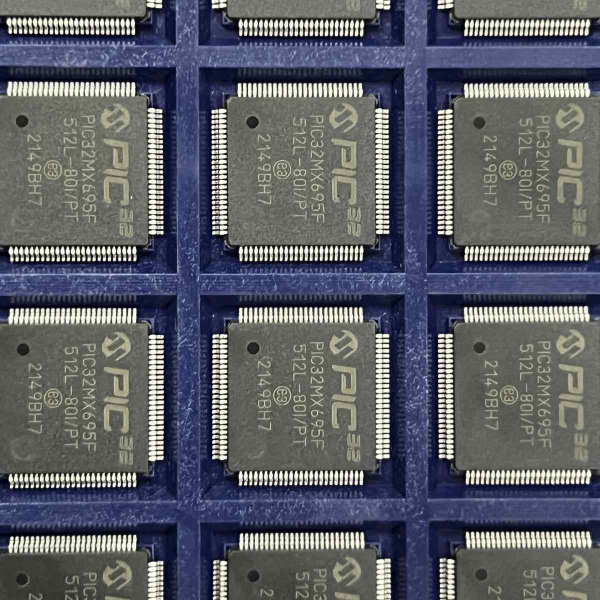 PIC32MX695F PIC32MX695F512L-80I/PT QFP100封装 微控制器单片机