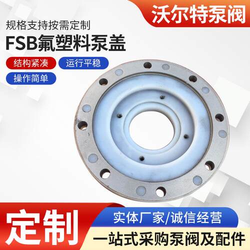 沃尔特 厂家专业生产供应 FSB氟塑料泵盖 机械设备泵配件