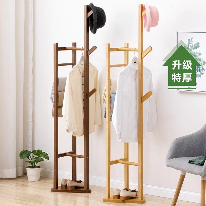 衣帽架落地立式卧室挂架家用衣服架多功能衣纳架收窄小整ICF型理