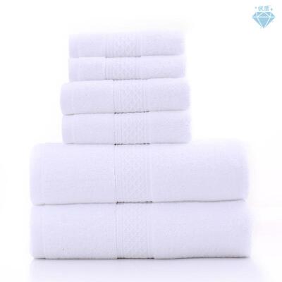 Pure cotton towels 3pcs bath towel washcloth棉浴巾毛巾三件套